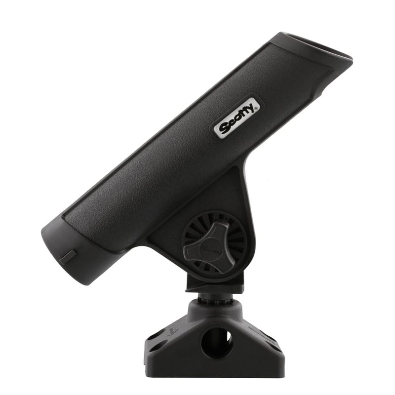 Scotty #350-BK Rodmaster II Rod Holder Black with 241 Side Deck Mount, Small - Image 1